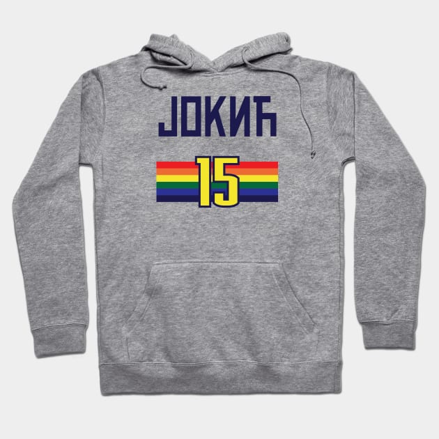 Nikola Jokic Denver Cyrillic Hoodie by vlada123